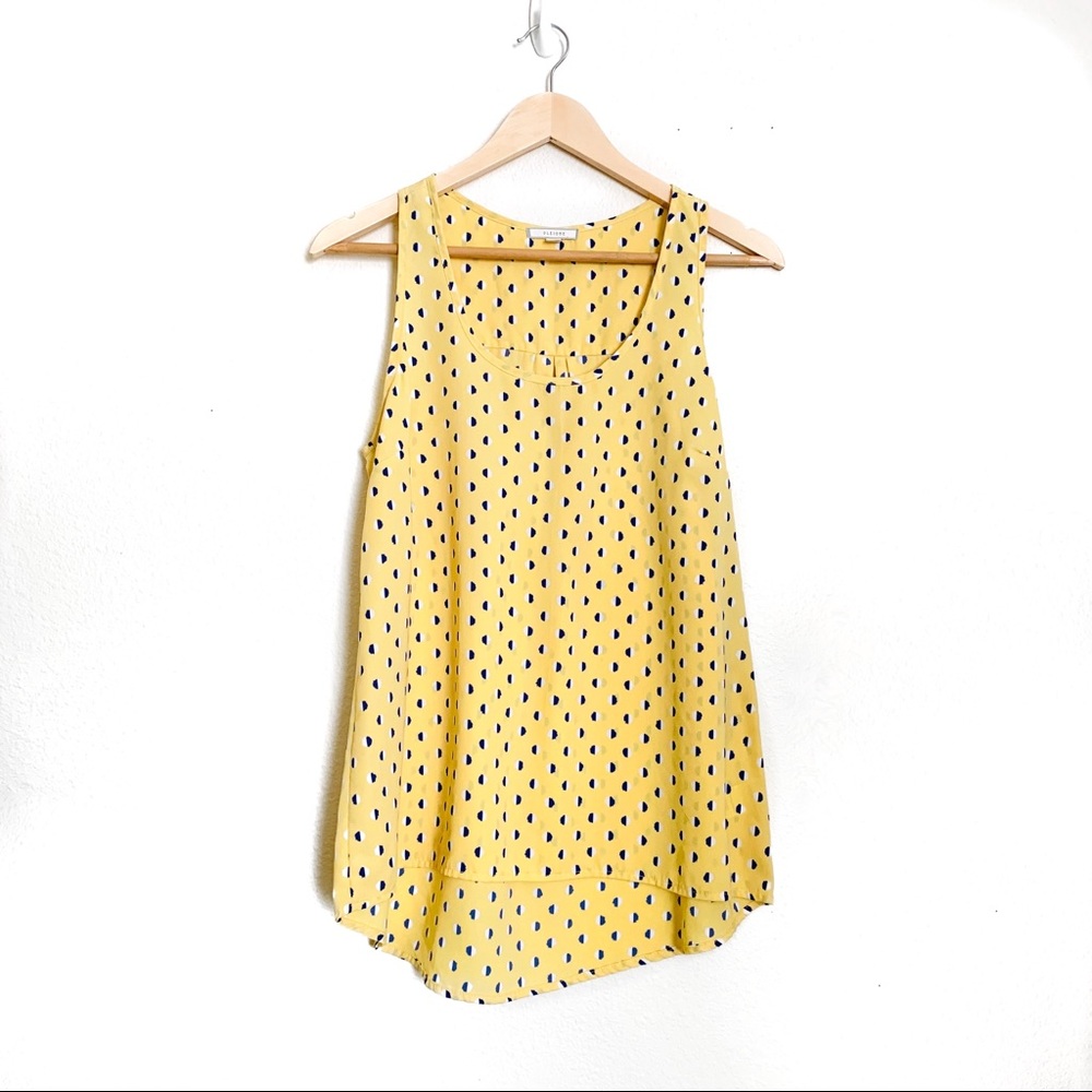 PLEIONE | Yellow Polka Dot Tank Top Blouse